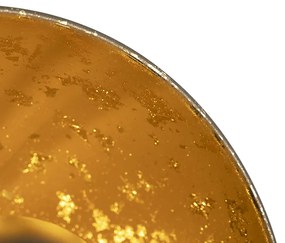 Lampă de masă industrială neagră cu interior auriu - Magna Eglip