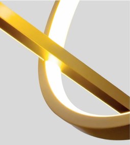 Lustra moderna aurie LED PELLE 3-STEP DIMM