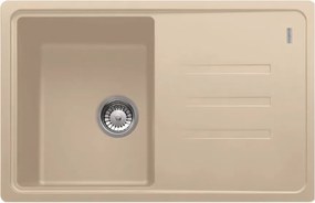 Chiuveta bucatarie compozit Franke Malta Avena 1 cuva cu picurator 78x50 cm reversibila finisaj bej mat