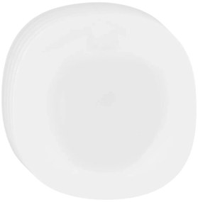 Set de farfurii adânci din sticlă opal Altom White harmony 22,5 cm, 6 buc