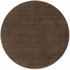 Covor maro țesut manual rotund din lână ø 160 cm Greenwich – Ted Baker