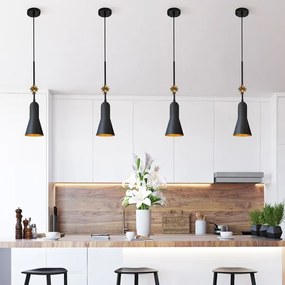 Lustră pe cablu Elstead ETOILE-P-S-MB ETOILE 1xE27/60W/230V d. 13,3 cm negru