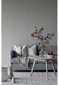 Măsuță de cafea în culoare naturală rotundă cu aspect de lemn de stejar 90x90 cm Yumi - Rowico