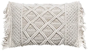 Perna decorativa cu franjuri MACRAME, 30 x 50 cm