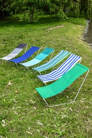 Sezlong pliabil de plaja SAND, verde