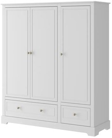 Dulap Marylou alb cu 3 sertare H174,5 cm