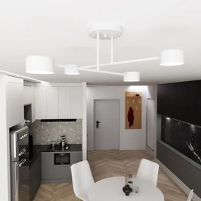 Lustră aplicată HALO 4xGX53/10W/230V alb