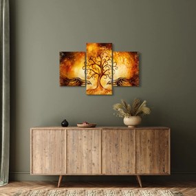 Tablou natural abstract cu copac (90x60 cm)