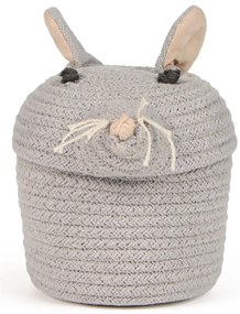 Coș de jucării pentru copii gri din material textil ø 15x15 cm Mini Renata the Rat – Lorena Canals