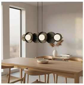 Lustră cu cablu MODEL 6xG9/8W/230V neagră