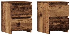 vidaXL Noptiere, 2 buc., lemn vechi, 30x30x40 cm, lemn prelucrat