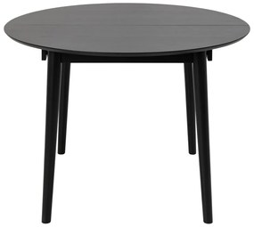 Masă de dining rotundă extensibilă cu blat cu aspect de lemn de stejar ø 115 cm Montreux – Actona