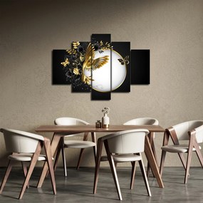 Tablou - Bile cu motive aurii (150x105 cm)