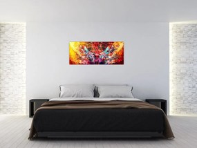 Tablou - Merkaba cu aripi, abstracție (120x50 cm)