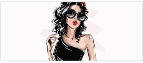 Tablou - Femeie de modă (120x50 cm)