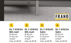 Plafoniera stil clasic Frano 42cm alama satin