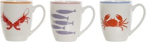 Cană din porțelan cu motive marine, 380 ml, 12×8,5×10 cm, „Aigua"
