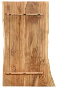 286331 vidaXL Blat de masă, 100x60x2,5 cm, lemn masiv de acacia
