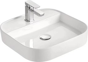 Lavoar pe blat Fluminia Juno alb 50 cm