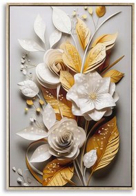 Mauro Ferretti Patrat De Perete Cu Cadru Flora M 42X3,5X62 | Aosom Romania