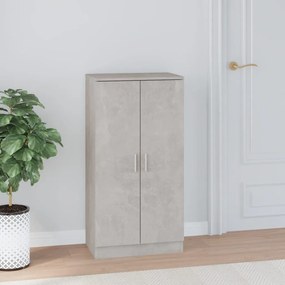 vidaXL Pantofar, gri beton, 55x35x108 cm, lemn prelucrat