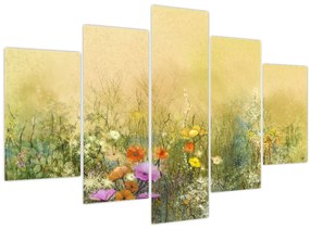 Tablou - Pajiște pictată (150x105 cm)