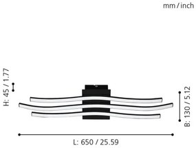 Eglo 99321 - Plafonieră LED RONCADE LED/21W/230V