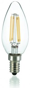 Bec LED E14 Oliva Trasparente 4000K 153933