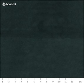 Colțar din catifea cu extensie pe partea stângă Cosmopolitan Design Bali, verde închis