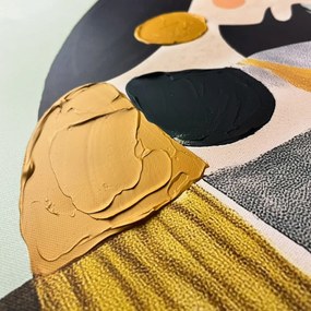 Tablou cu detalii pictate manual 70x100 cm Penelope – Styler