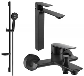 Mexen Alexa DS40 set pentru cadă, negru - 71213DS40-70