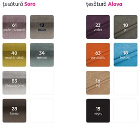 Fotoliu cu taburet, material textil model frunze verzi, ASTRID