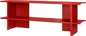Etajeră roșie din metal 160x57x37 cm Hes – noo.ma