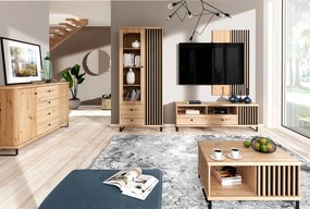 Măsuță TV KOLI C-07, stejar artisan