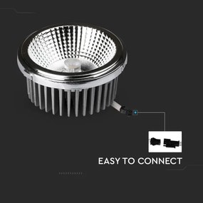 Spot LED încastrat LED/20W/230V 6400K d. 11 cm crom lucios