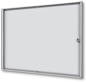 Vitrina informații interioare Economy 8 x A4 - spate din tablă, aluminiu