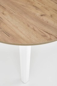 Masa extensibilă Ringo stejar/alb – L102-142xl102xh76 cm