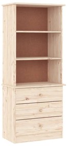 353951 vidaXL Bibliotecă cu sertare „ALTA”, 60x35x142 cm, lemn masiv de pin