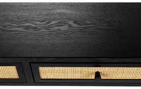 Masă consolă neagră 40x120 cm Guuji – White Label