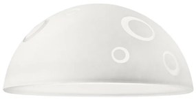 Abajur de rezervă din sticlă SFERA E27 140x300 mm alb