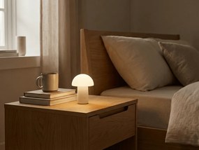 Lampă de masă LED FUNGHI 11,2 cm, albă