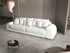Canapea extensibilă dumonde cu 2 lăzi de depozitare si sezut confortabil din spuma high-density, Verona Euphoria Ivory 310x100 cm