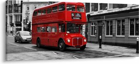 Tablou - Londra cu autobuz (120x50 cm)