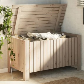vidaXL Cutie de depozitare cu capac "RANA" 100x49x54cm, lemn masiv pin