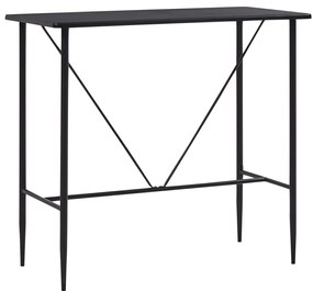 279857 vidaXL Set de bar, 5 piese, negru, piele ecologică