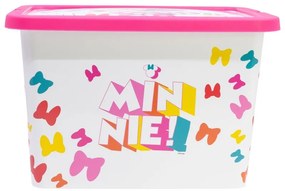 Disney Minnie Edgy Bows cutie de depozitare din plastic 7 L