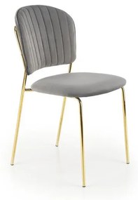 Scaun K499 velvet gri