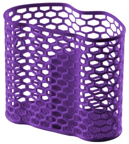 Scurgator tacamuri, 2 compartimente, violet, Nora