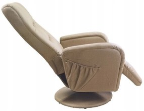 Fotoliu recliner Houston 108585x68x85cm, 29 kg, Beige, Tapiterie