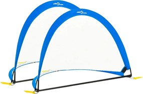 vidaXL Porți fotbal copii 2 buc. geantă depozitare 119x82x84,5 cm